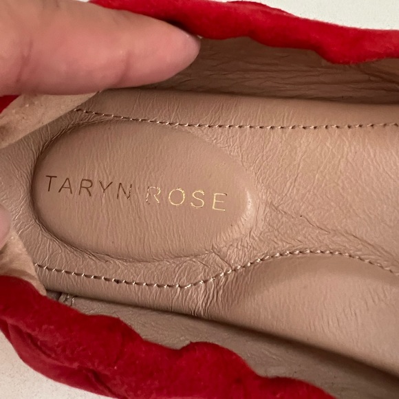 Taryn Rose Kristine Suede Stretch Loafers in Sangria Suede Size 7.5 - Picture 5 of 8